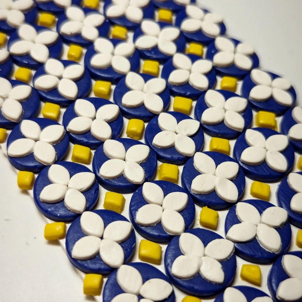 Azulejo Tile Statement Earrings - Picture 12 of 13